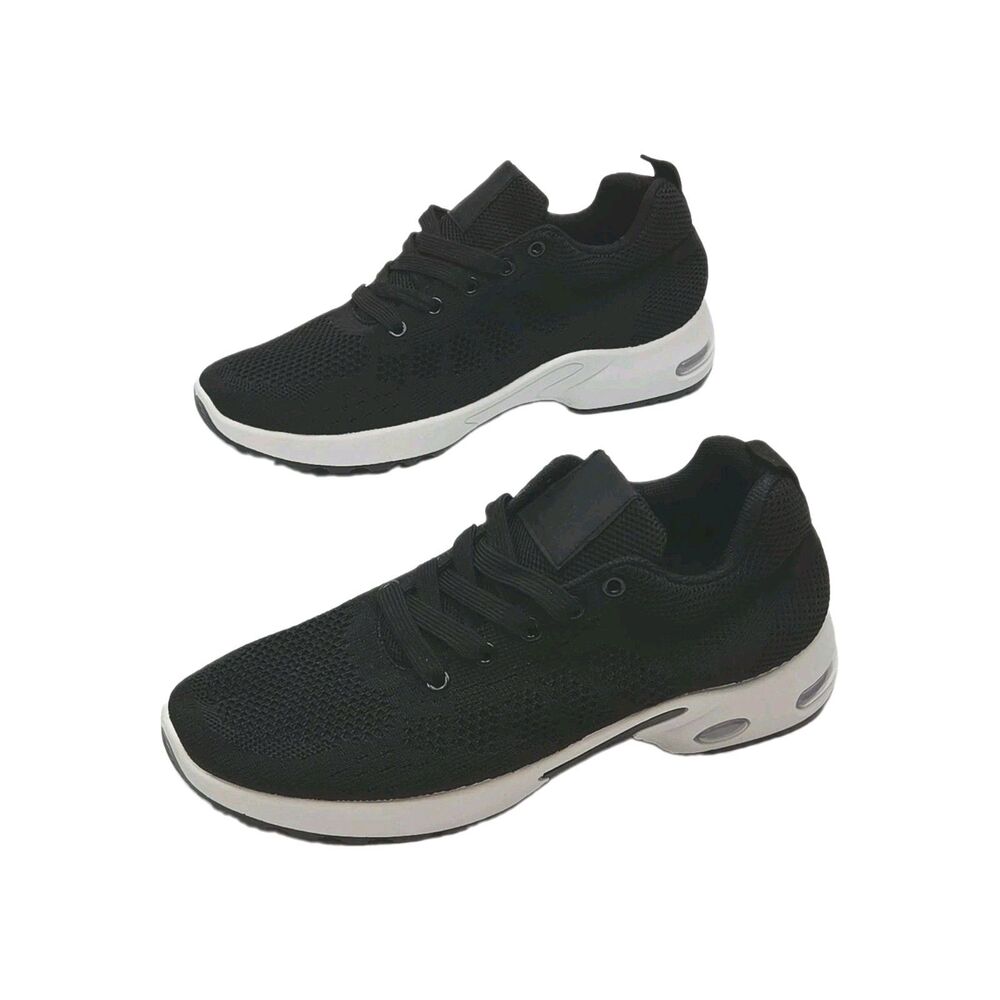 Orthora Sneaker Shoe Black Knit Women Sz 10 43 Lace-Up Non-slip Work 12-Hour